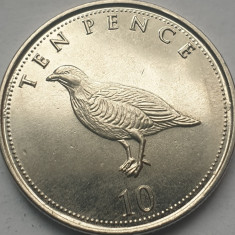 Moneda 10 pence 2016 Gibraltar, Barbary Partridge