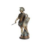 Statueta Soldat roman cu scut si spada 15x31 cm