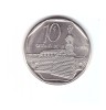 Moneda Cuba 10 centavos 2016, stare foarte buna, curata, cu luciu, America Centrala si de Sud, Fier