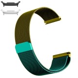 Curea otel, Milanese Loop Slim, compatibila cu Samsung Galaxy Watch9 44mm, Green Mix