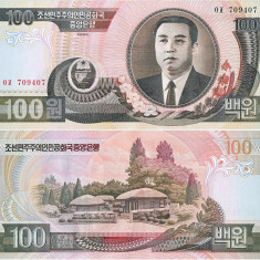 1992 , 100 won ( P-43a ) - Coreea de Nord - stare UNC