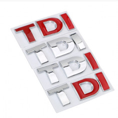 Emblema auto TDI metal cu adeziv inclus sticker VW Volkswagen Golf Polo etc