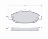 MTR MT498 set placute frana,frana disc