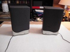 Boxe mini Clatronic de la un micro sistem audio, aproximez 15W-20W, au 8 ohmi, in stare buna de functionare