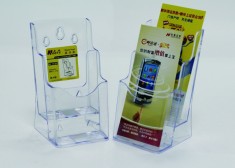 Display Plastic Pentru Brosuri, De Birou/perete, 2 X 1/3a4, Kejea - Transparent foto