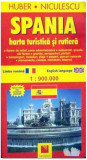 Spania. Hartă turistică şi rutieră - Paperback brosat - Huber Kartographie - Niculescu