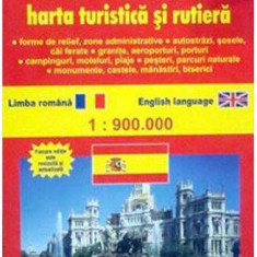 Spania. Hartă turistică şi rutieră - Paperback brosat - Huber Kartographie - Niculescu