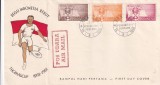 FILATELIE TEMATICA - PLIC INDONEZIA TEMATICA SPORT FDC AIR MAIL