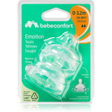 Bebeconfort Emotion Slow to Medium Flow tetină pentru biberon 0-12 m 2 buc, Bebe Confort