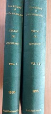 Tratat de Geografie Militara, Fizica, Politica-General Rizeanu/Harti,Autograf