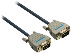 Cablu VGA Tata - Tata , Bandrige , 10M , 15 Pini Conectare Monitor foto