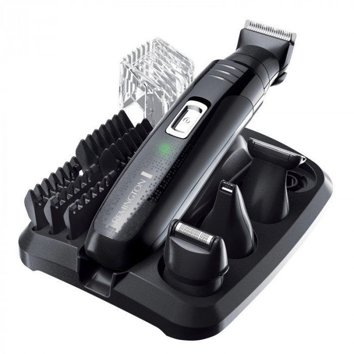 Set Remington Groom Kit PG6130, 2-20 mm, 4 duze, Lame cu auto-ascuțire, Negru