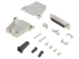 D-Sub 25-Pin Mufă Mamă pentru Lipire pe Cablu - Neagră