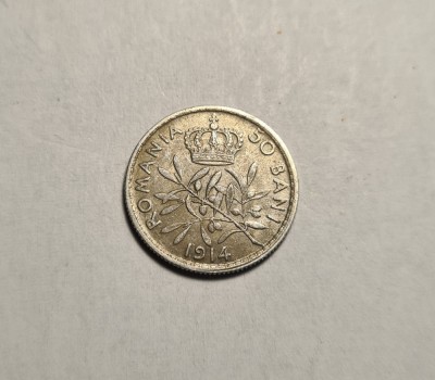 50 bani 1914 Frumos foto