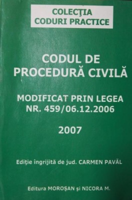 CODUL DE PROCEDURA CIVILA foto