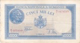 ROMANIA 5.000 lei 28 septembrie 1943 VF!!!