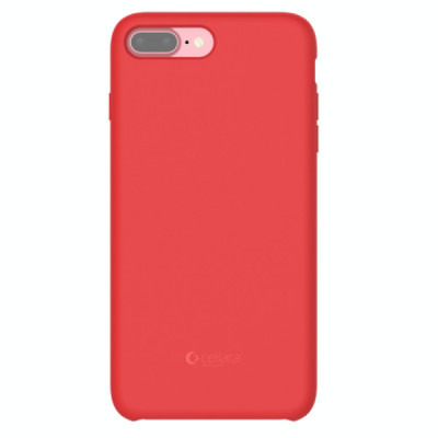 CAPAC PROTECTIE SPATE CELLARA DIN SILICON COLECTIA SOFT PENTRU IPHONE 7 PLUS - ROSU foto