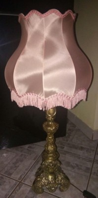 Elegant lampadar ,veioza din bronz masiv in stilul Baroc foto