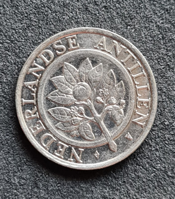 Antilele Olandeze 25 cent centi 1992 foto
