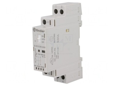 Contactor 2-pol 25A 230V NC NO foto