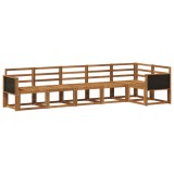 vidaXL Set de canapele de exterior 6 pcs natural Lemn Solid de Acacia 3385240