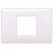 Rama Hoff BL-40802, 2 module, alb, pentru priza / intrerupator
