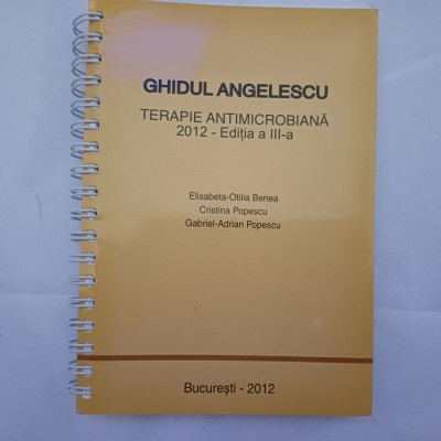GHIDUL ANGELESCU-TERAPIE ANTIMICROBIANA-2012 S4. foto