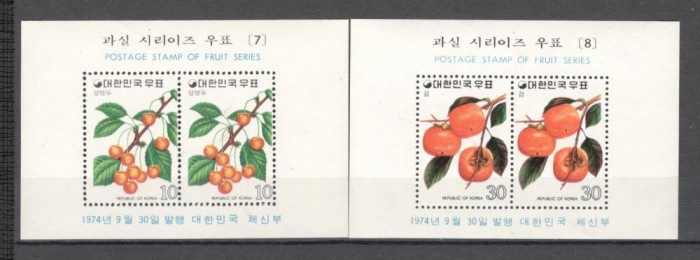 Coreea de Sud.1974 Fructe-Bl. MC.610