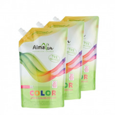 Pachet economic 3 x Detergent lichid Color, Ecopack, AlmaWin foto