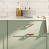 VidaXL M&acirc;nere de dulap, 10 buc., bronz, 64 mm, oțel inoxidabil 155404
