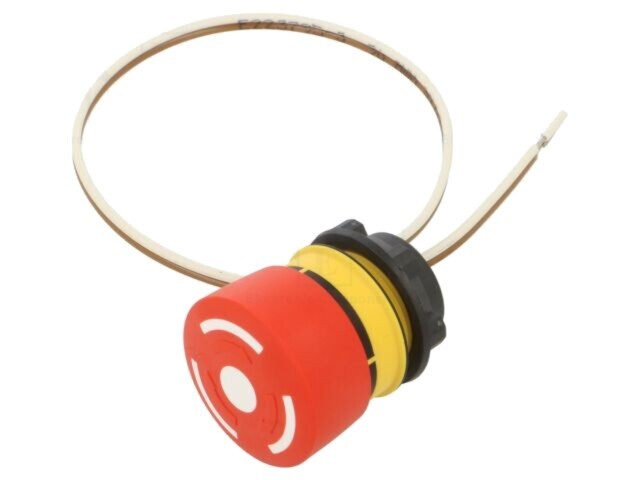 Comutator de siguranţă 22mm EAO Poz.i stab 2 NC roşie fără IP65