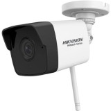 CAMERA WiFI HIWATCH, bullet, pt. exterior, dist. IR 30 m, tip lentila fixa 2.8 mm, 2 Mpx, cu fir, wi-fi, microfon, carcasa metal si plastic, slot SD c