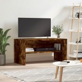 vidaXL Comodă TV, stejar fumuriu, 80x40x40 cm, lemn prelucrat