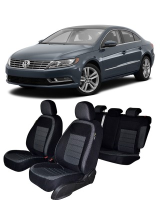 Set Huse scaune dedicate Volkswagen CC (2009-2016) + 2 huse pentru cotiere foto