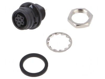 Conector Circular HR30 Push-Pull Soclu 2A Aurit 6 PIN foto
