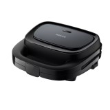 Cumpara ieftin Sandwich maker Philips Seria 3000 HD2330/90, 750 W, Placi antiaderente, Negru