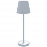 Cumpara ieftin Lampă de masă HOMCOM din acril și metal cu 3 lumini albe 3600mAh, lampă de birou portabilă cu cablu inclus, &Oslash;11,2x36,5 cm, de culoare gri
