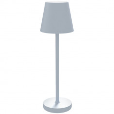 Lampă de masă HOMCOM din acril și metal cu 3 lumini albe 3600mAh, lampă de birou portabilă cu cablu inclus, Ø11,2x36,5 cm, de culoare gri