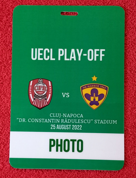 Acreditare meci fotbal CFR CLUJ - NK MARIBOR (25.08.2022)