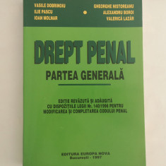 Drept penal. Partea generala, V. Dobrinoiu, Gh. Nistoreanu, 1997