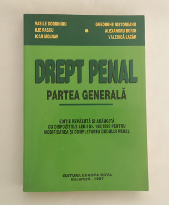 Drept penal. Partea generala, V. Dobrinoiu, Gh. Nistoreanu, 1997 foto
