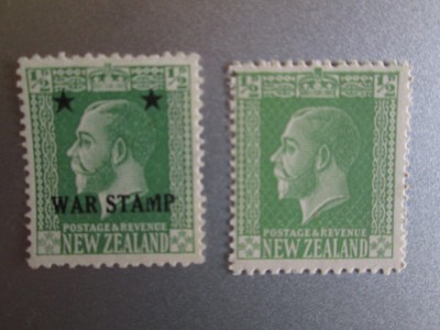NEW ZEALAND 1915=1922 REGI NESTAMPILATI=117 foto