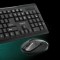 KIT wireless SPACER-tastatura wireless + mouse wireless-black