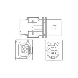 Sonda lambda Citroen C4 2 (Nc), C4 Picasso I (Mpv) (Ud), C5 3 (Rd), C5 3 Break (Rw), Ds4 (Nx), Ds5; Ds Ds 5 (Kf); Ford Galaxy 2 (Wa6), Galaxy Mk 2 Va
