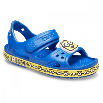 Sandale Crocs Fun Lab Crocband II Minions Sandal Albastru - Blue Jean foto