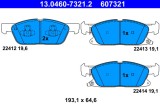 ATE 13.0460-7321.2 set placute frana,frana disc