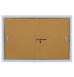 Avizier pluta cu rama aluminiu 90x120 cm (9 documente A4), Premium (7 ani garantie)