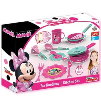 Set accesorii bucatarie pentru fetite, Disney, Minnie Mouse, 17 piese foto