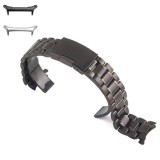 Curea metalica, compatibila Samsung Galaxy Watch Ultra, Round Edge, Negru