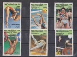 A12 S3 10 - Timbre foarte vechi - Nicaragua - JO Barcelona 1992, Sport, Stampilat